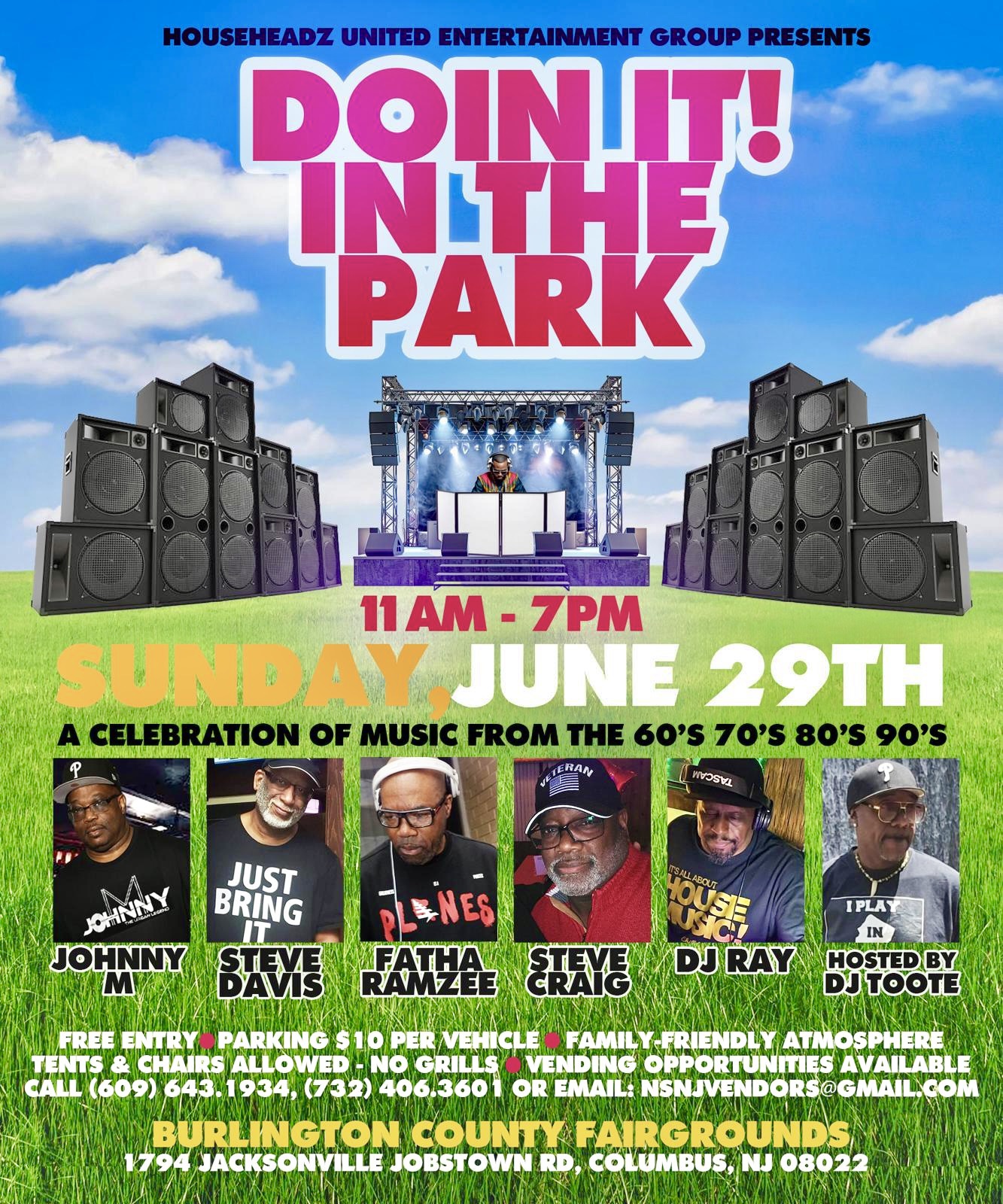 Doin It. In the Park. House Music of 60s, 70s, 80s, 90s